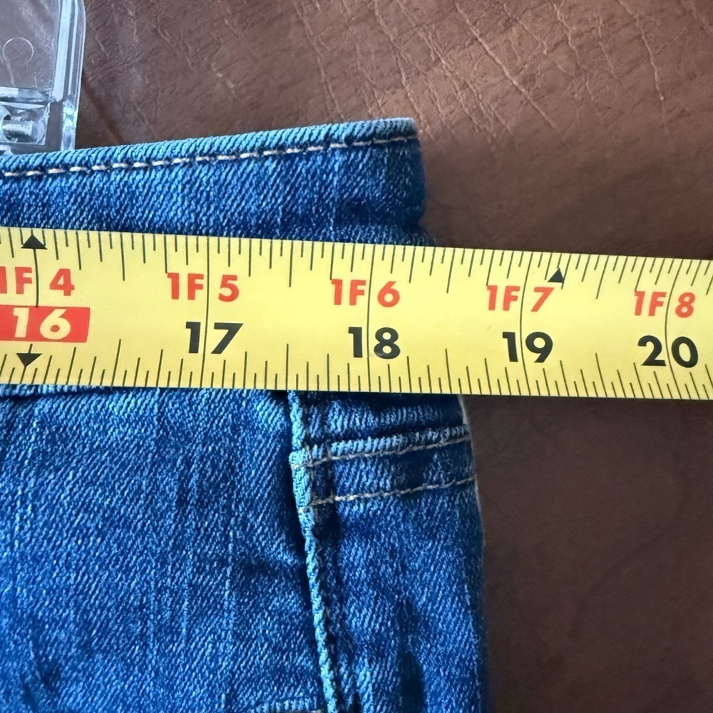 NWOT Talbots Flawless 5-Pocket Blue Jeans SZ 14; Buttons at Ankles - Picture 7 of 12